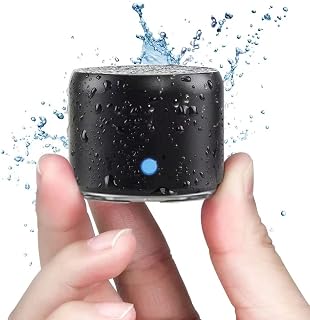 Travel Case Packed, EWA A106 Pro Portable Bluetooth Speaker with Custom Bass Radiator, Brief Design, IP67 Waterproof, Perfect Mini Speaker for Shower, Room, Bike, Car (Black)