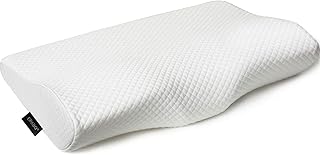 EPABO Contour Memory Foam Pillow Orthopedic Sleeping Pillows, Ergonomic Cervical Pillow for Neck Pain - for Side Sleepers, Back and Stomach Sleepers, Free Pillowcase Included (Firm & Standard Size