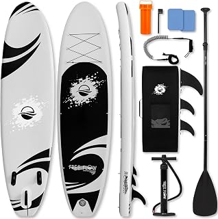 SereneLife Stand up Paddle Board Inflatable - Non-Slip SUP Paddle Board Paddle, Pump, Leash, and Accessories - Fun Water inflatable paddle board for Adults and Youth