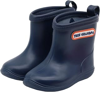 Toddler Rain Boots Baby Rain Boots Short rain Boots for Toddler Easy-on Lightweight and Waterproof