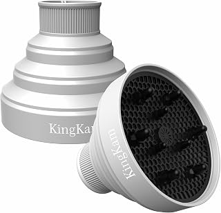 Collapsible Silicone Hair Dryer Diffuser - Travel and Easy Storage - Fit Nozzle Diameter D-1.575Inch to 1.968 Inch (4-5cm)