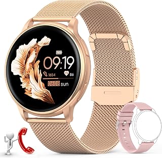 Smart Watch(Call Receive/Dial),Fitness Watches for Women Men Waterproof Smartwatch for Android iOS Phones Compatible iPhone Samsung with Text and Call Digital Watch Heart Rate Blood Pressure Monitor