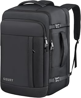 Gieury Carry On Backpack, 40-50L Travel Backpack, Expandable Luggage Backpack for Men & Women
