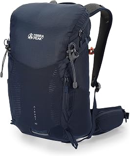 Terra Peak Hiking Backpack with Mesh Back, Airant, Backpack with Ventilated Back, 20 L, 30 L, 40 L with Hydration System Holder and Rain Cover, Trekking Backpack for Day Trips with Waist Belt, Outdoor