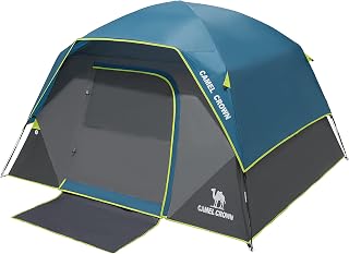 CAMEL CROWN Tents for Camping 2/4/6/8 Person Waterproof Quick Setup Folding Outdoor Backpacking Tents 4 People Family Hiking