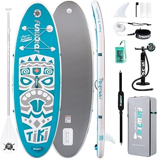 FunWater Inflatable Ultra-Light Stand Up Paddle Board for All Skill Levels with Premium SUP Paddleboard Accessories,Non-Slip Comfort Deck for Youth & Adults.