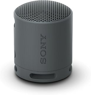 Sony SRS-XB100 Wireless Bluetooth Portable Lightweight Super-Compact Travel Speaker, Extra-Durable IP67 Waterproof & Dustproof, 16 Hour Battery, Versatile Strap, and Hands-Free Calling, Black New
