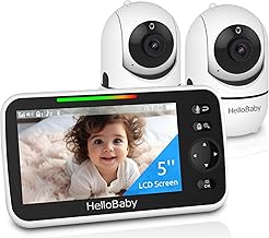 HelloBaby No WiFi Baby Monitor 2 Cameras and Audio HB6550, 5