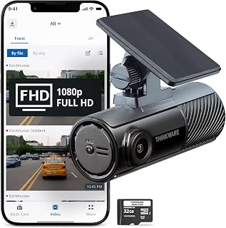 THINKWARE F70 PRO Dash Cam 1080P Front, 140° Wide Angle Dashboard Camera Recorder with G-Sensor, Buffered Parking Mode, Night Vision, 32GB WiFi Car Camera