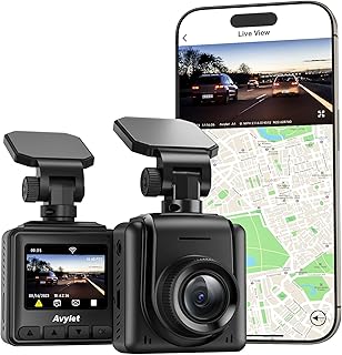 Dash Cam 2K, WiFi Dashcams with APP, External GPS, 1.5'' IPS Screen