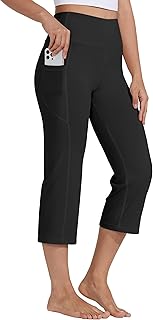 'Willit Women's Yoga Capris Pants High Waist Leggings Crop Straight Leg Athletic Exercise Workout Capris 21'''