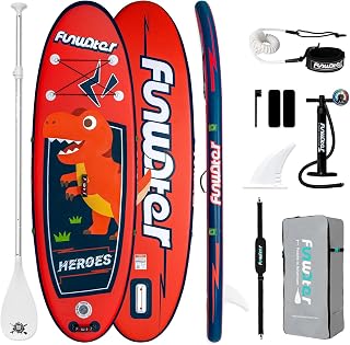 FunWater Stand up Paddle Board 3 Year Warranty Inflatable Paddle Board Family-Friendly with Premium Full Set of ISUP Accessories