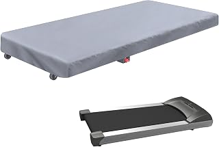 Under Desk Treadmill Cover 420D Walking Pad Cover Waterproof Protective Dust-Proof for Home Walking Treadmill Indoor Office Under Desk Running Machine Grey (49