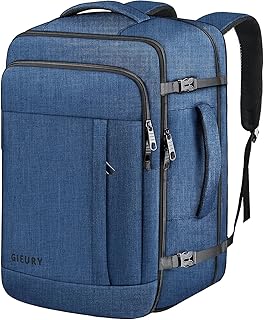 Gieury Carry On Backpack, 40-50L Travel Backpack, Expandable Luggage Backpack for Men & Women