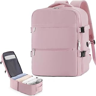 WOUIYO for Ryanair Cabin Bags 40x30x20 Underseat Cabin Bag,Waterproof Travel Backpack Cabin Size Anti-Theft Carry Ons Hand Luggage Backpack for Ryanair Backpack 40x30x20 with TSA Approved, USB Hole