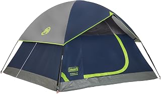 Coleman Sundome Camping Tent with Rainfly, 2/3/4/6 Person Tent Sets Up in 10 Mins, Weatherproof Tent for Camping, Festivals, Backyard, Sleepovers, & More