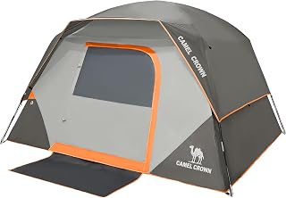 CAMEL CROWN Tents for Camping 2/4/6/8 Person Waterproof Quick Setup Folding Outdoor Backpacking Tents 4 People Family Hiking