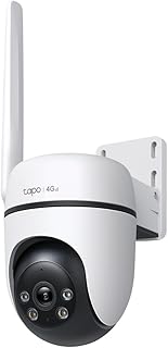 Tapo C501GW 4G 360° Outdoor Surveillance Camera with SIM Card, No Need Wi-FI, Colorful Starlight Night Vision, Free AI Detection, DC/PoE Power, IP66, Local and Cloud Storage