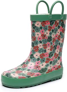 Kids Rain Boots,100% Waterproof Rainboots with 5.5mm Neoprene Insulated Boys and Girls Rubber Rain Boots,All Seasons Anti-Slip Durable Mud Outdoor Rain Boot