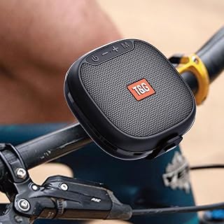 Portable Bluetooth Speaker for Bike, Mini Outdoor Travel Speakers, Wireless Traveling Bicycle Speakers, Integrated Design Bicycle Speaker with Loud Sound for Riding, TWS