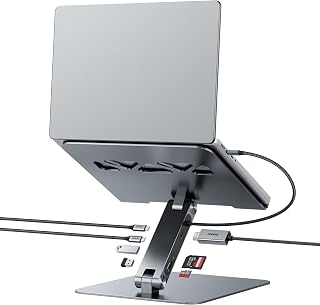BENFEI Laptop Stand with USB C 7in1 Docking Station,HDMI 4K@60Hz,1*SD 1*Micro SD,100W Power Delivery,10Gbps 1*USB C 3.2 and 2*USB A 3.2 Compatible with MacBook Pro/Air, iPad Pro, XPS, Thinkpad