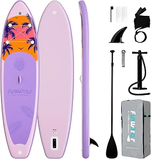 Funwater Inflatable Stand Up Paddle Board - Premium SUP Board for All Skill Levels, Non-Slip Deck, Lightweight & Portable, Includes Paddle, Pump, Travel Bag