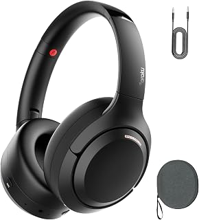 【Noise Reduction・Music Focus】Earaku Wireless Headphones Bluetooth 5.4 ANC Noise Canceling/Up to 60 Hours Playback/Multi-Point Support/Includes Carrying Case/Both Wired and Wireless/Lightweight