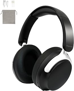 Wireless Headphones Over Ear with ANC, 80H Playtime, Fast Charge, Active Noise Cancelling & Transparency Mode, Comfortable Wireless Headphones for Work & Travel, Foldable Design Black