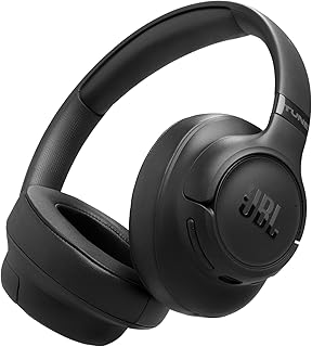 JBL Tune 780 NC Wireless Over-Ear Bluetooth Headphones with Adaptive Noise-Cancelling Technology, Smart Ambient, 76-Hour Battery Life and Google Fast Pair/Microsoft Swift Pair, Black