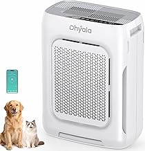 Air Purifier for Home Bedroom Large Room up to 3000Ft², HEPA Air Purifier with Washable Double-Sided Filters, Smart WiFi, AQI Display, Air Cleaner for Pets, Dust, Pollen, 15dB Sleep Mode, Fragrance