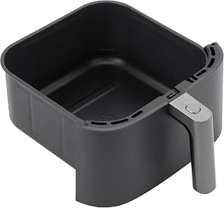 COSORI Air Fryer Turbo Blaze 6L Original Basket, Ceramic Coating without PFAS, Replacement Accessories for Hot Air Fryer, CAF-DC601-KEU, Non-Stick Coating, Dishwasher Safe, Grey