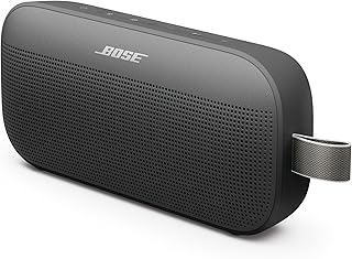 Bose SoundLink Flex SE Portable Bluetooth Speaker (2nd Gen), Small Portable Wireless Outdoor Speaker with Hi-Fi Audio, Up to 12 Hours Battery Life, Waterproof and Dustproof, Black