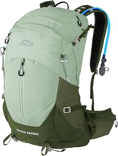 IX INOXTO Hiking Backpack, Camping Backpack, 30L Waterproof Hiking Daypack with 3L Water Bladder and Rain Cover