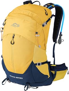 IX INOXTO Hiking Backpack, Camping Backpack, 30L Waterproof Hiking Daypack with 3L Water Bladder and Rain Cover