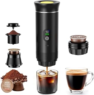 3 in 1 Mini Coffee Machine Portable (Black)