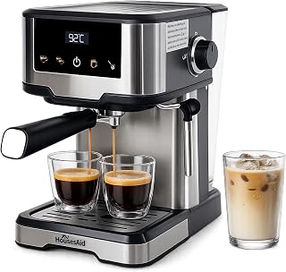 Espresso Machine with Milk Frother, Professional Coffee Maker...