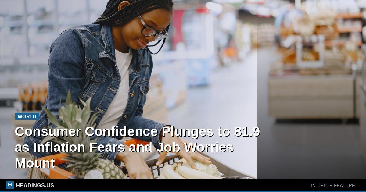 Consumer Confidence Plunges to 81.9 as Inflation Fears and Job Worries Mount