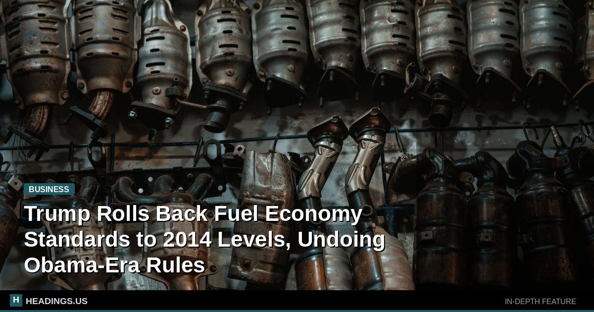 Trump Rolls Back Fuel Economy Standards to 2014 Levels, Undoing Obama-Era Rules