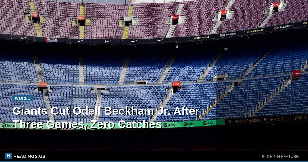 Giants Cut Odell Beckham Jr. After Three Games, Zero Catches