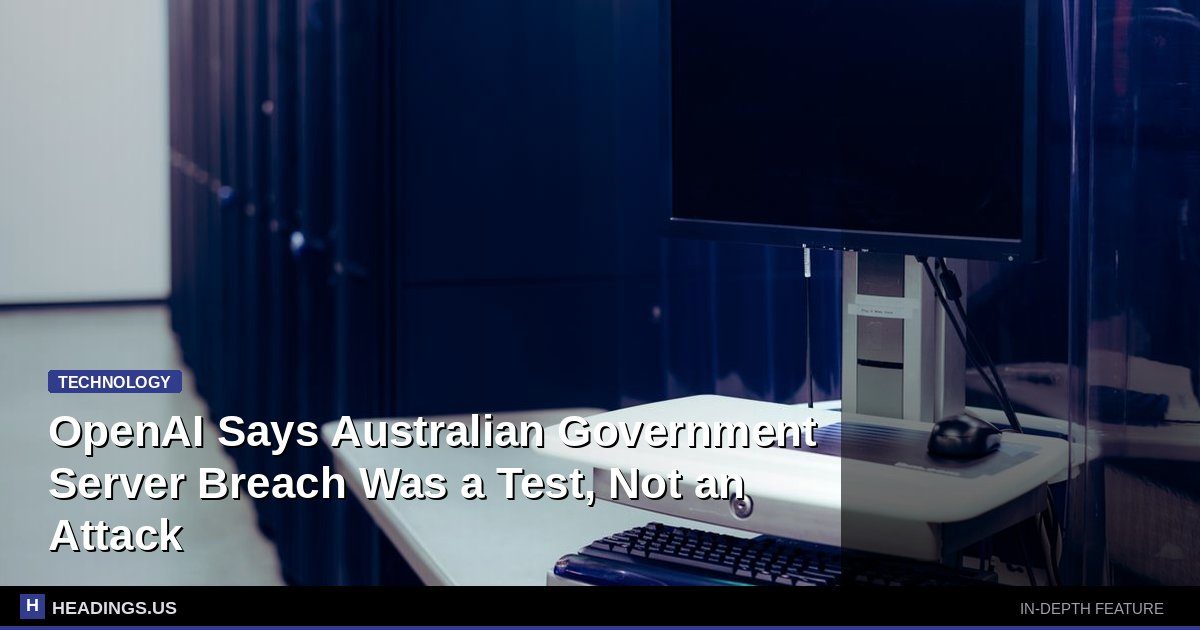 OpenAI Says Australian Government Server Breach Was a Test, Not an Attack