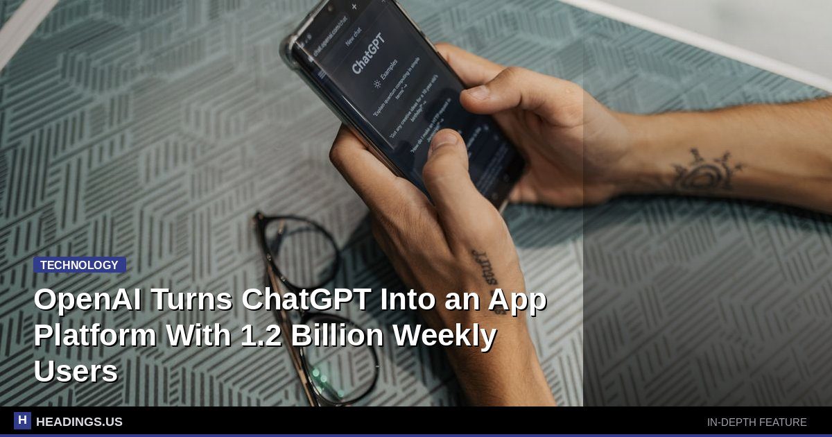 OpenAI Turns ChatGPT Into an App Platform With 1.2 Billion Weekly Users