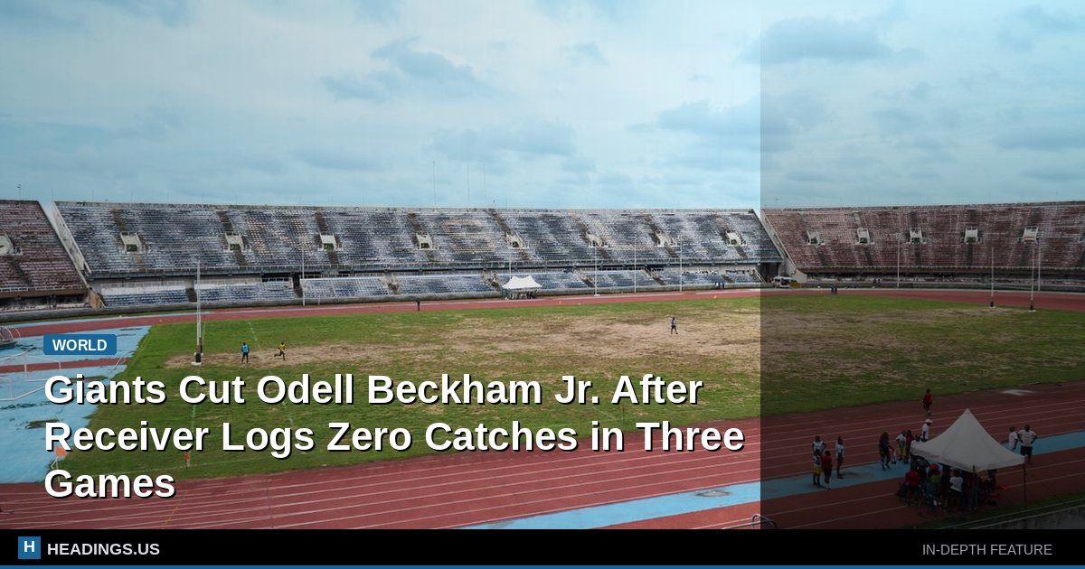 Giants Cut Odell Beckham Jr. After Receiver Logs Zero Catches in Three Games