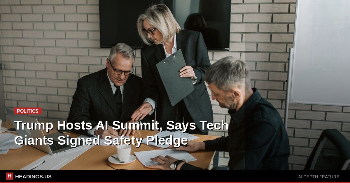 Trump Hosts AI Summit, Says Tech Giants Signed Safety Pledge