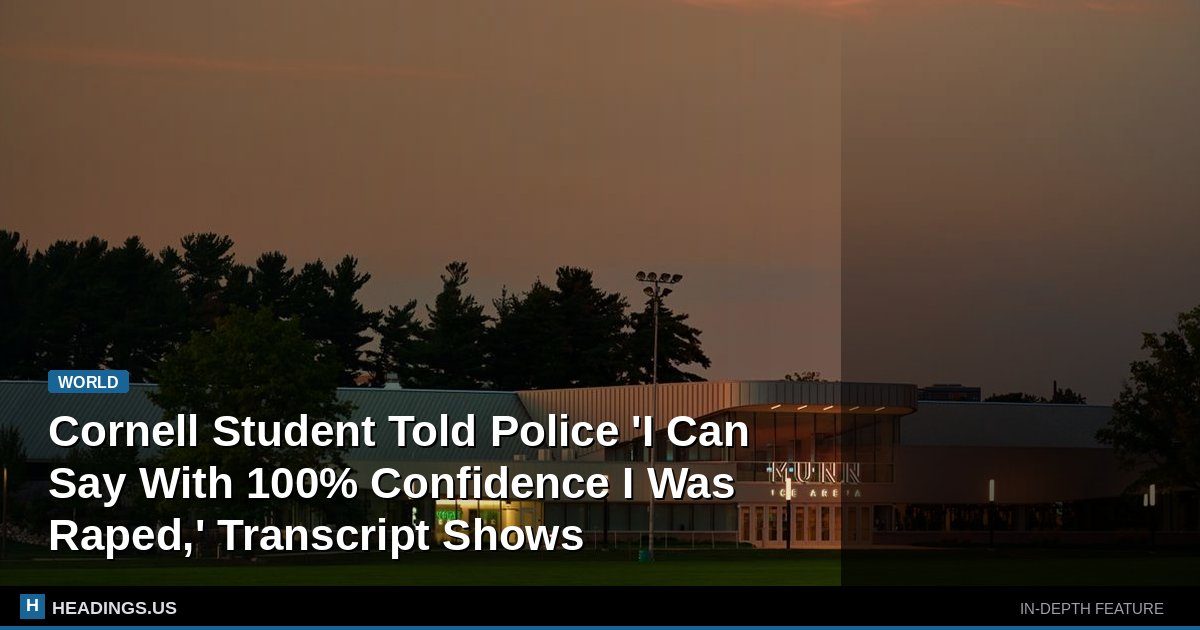 Cornell University campus building where student reported sexual assault to police