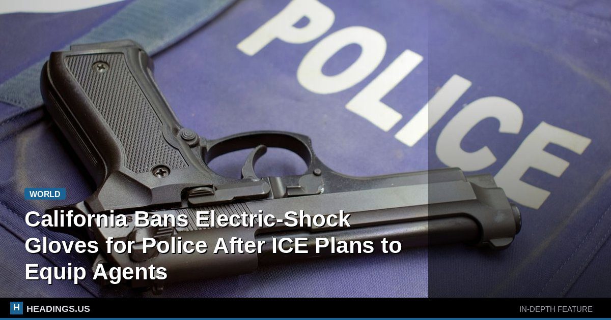 California Bans Electric-Shock Gloves for Police After ICE Plans to Equip Agents
