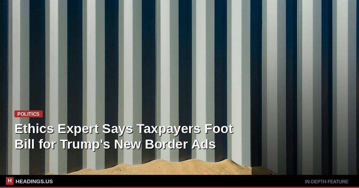 Trump campaign border advertisement paid for with taxpayer funds