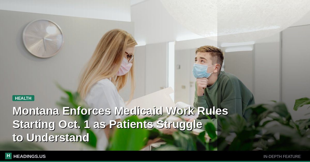 Montana Medicaid enrollee reviewing paperwork about new work requirement rules
