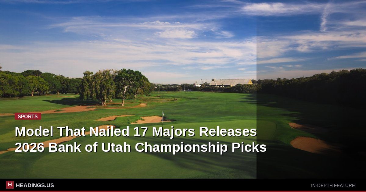 Golfers compete during a tournament round at the Bank of Utah Championship
