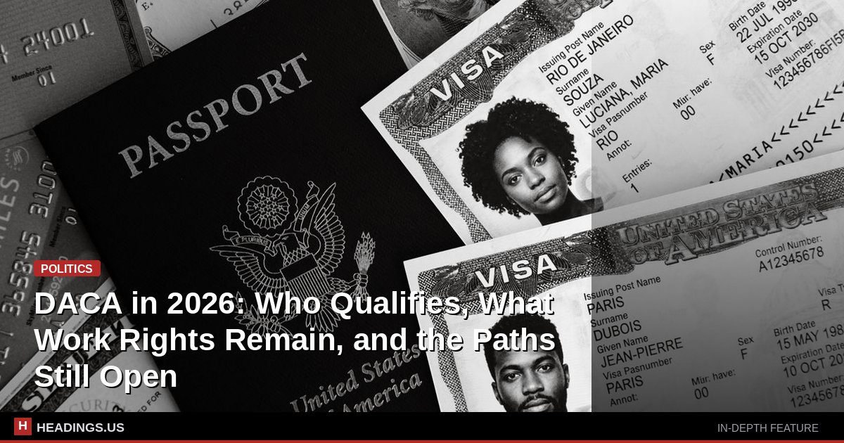 DACA in 2026: Who Qualifies, What Work Rights Remain, and the Paths Still Open