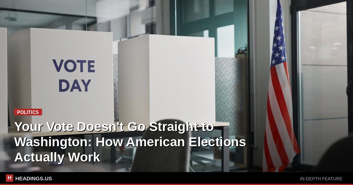 Your Vote Doesn't Go Straight to Washington: How American Elections Actually Work